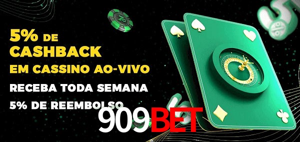 Promoções do cassino ao Vivo 909bet